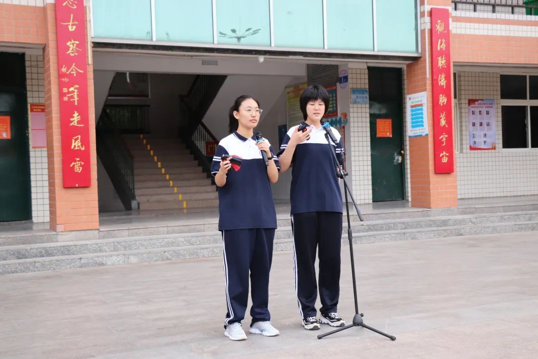 合理膳食，健康你我——淮阳第一中学举行主题升旗仪式